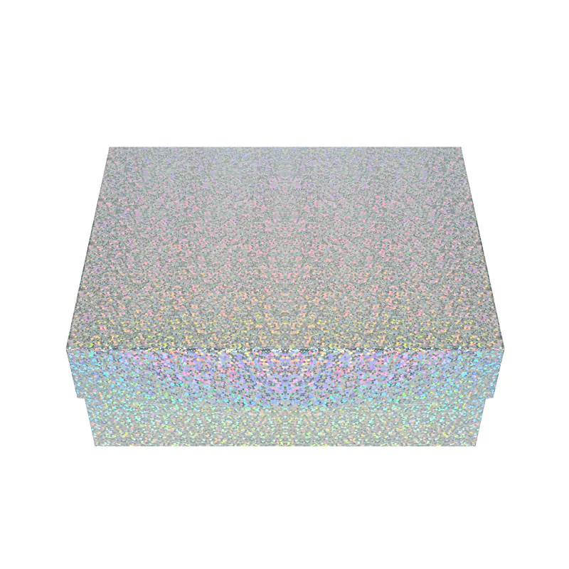 Подаръчна кутия Холограмно сребро с капак