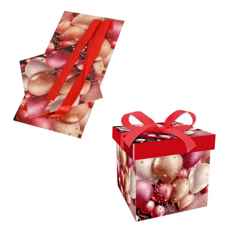 Подаръчна кутия Балони в червено