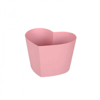 Подаръчна кутия - кашпа Сърце в розово