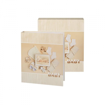 Фотоалбум в кутия Baby в бежаво