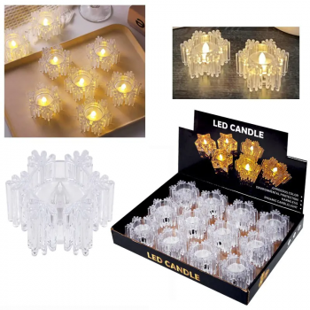 Декоративни LED свещи Снежинка