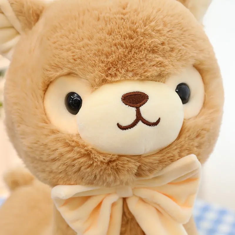 Плюшена лама, кафява, 23 см