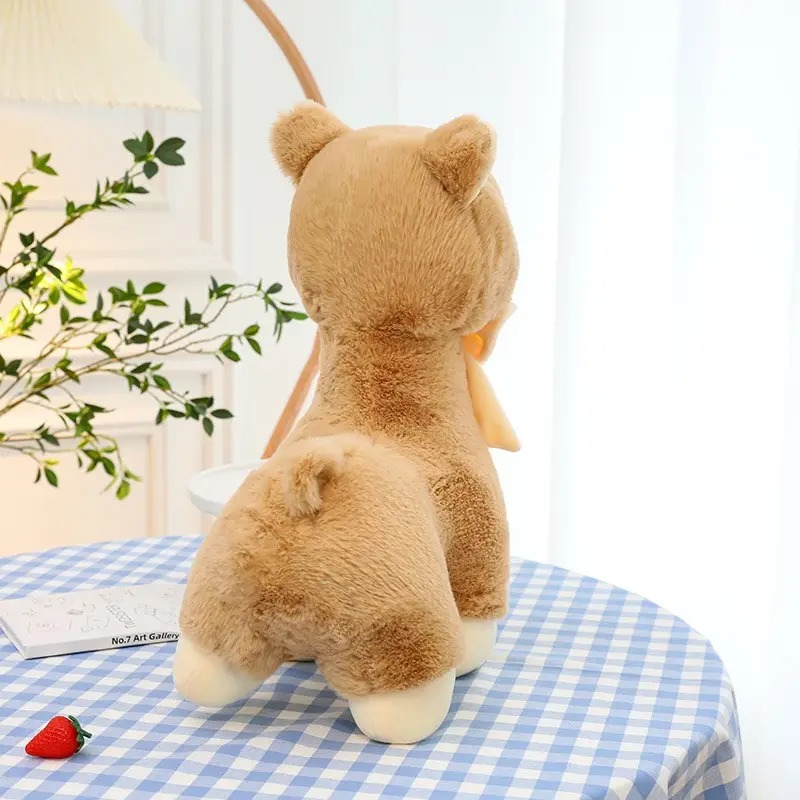 Плюшена лама, кафява, 23 см