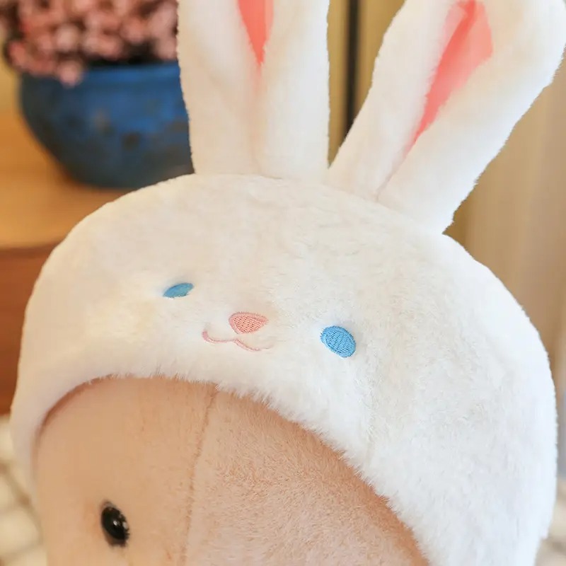 Плюшено мече в костюм на зайче, 23 см