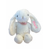 Плюшено зайче с надпис на ушето, бяло, 32 см