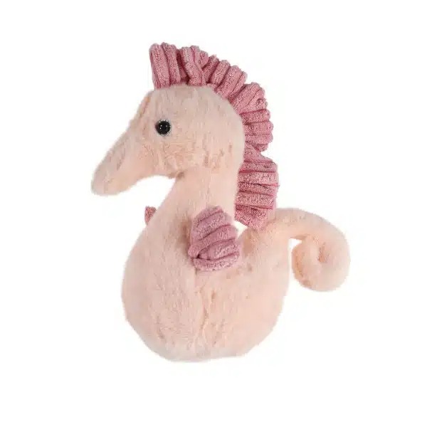 Плюшено морско конче в розово, 25 см 