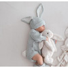 Плюшено зайче с дълги уши, екрю