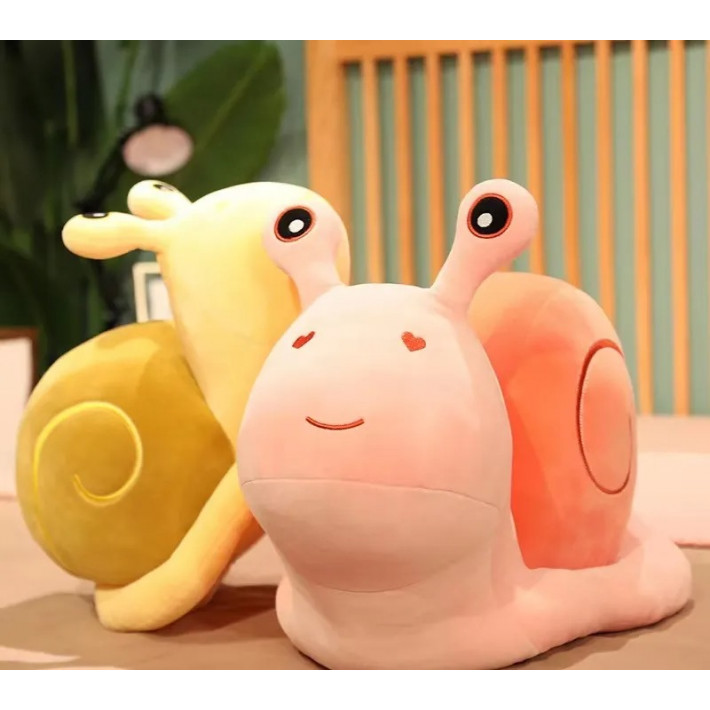 Плюшена играчка - охлюв, светло зелен