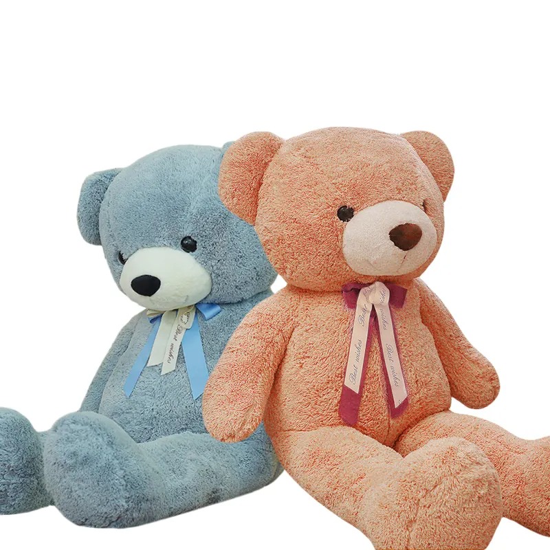 Плюшено мече с панделка, пепел от рози, 100 см