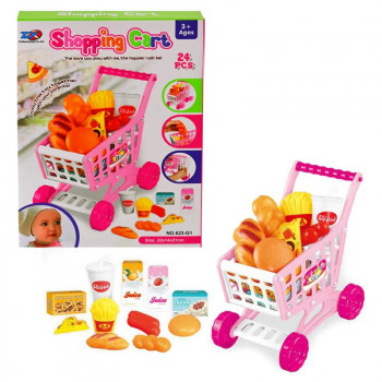 Шопинг количка с хранителни продукти