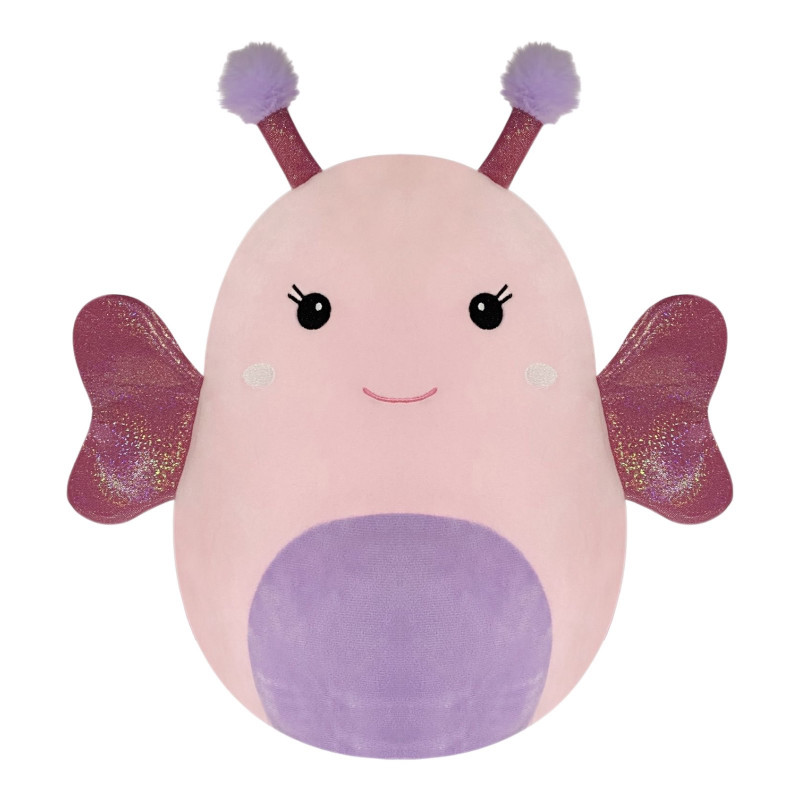 Плюшена възглавничка скуиши Пеперудка, 36 см