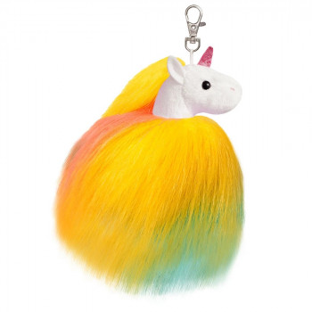 Ключодържател цветен еднорог Aurora, 14 см