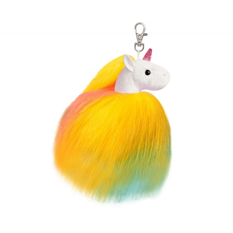 Ключодържател цветен еднорог Aurora, 14 см