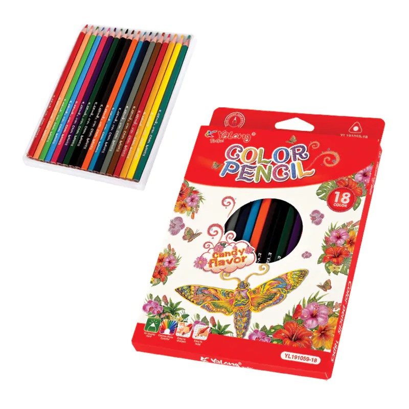 Цветни моливи /18 цвята/
