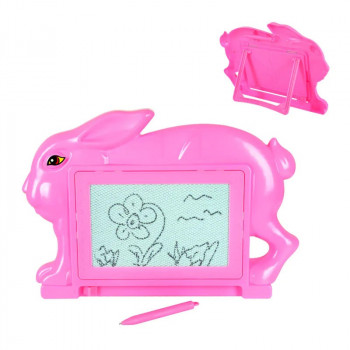 Магнитна дъска за рисуване Зайче в розово