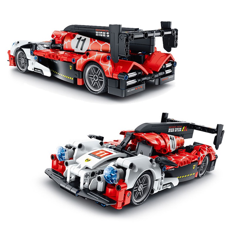 Детски Конструктор - Спортна кола с инерционен механизъм