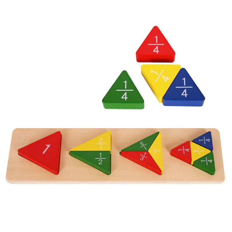 Сортер с дроби - Триъгълник