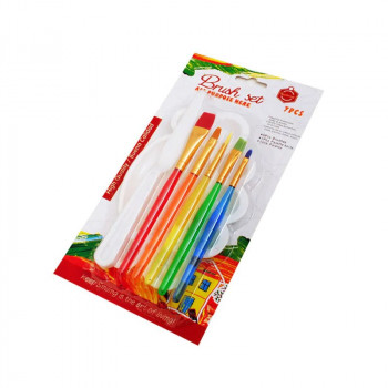 Комплект четки за рисуване, палитра и шпатулка