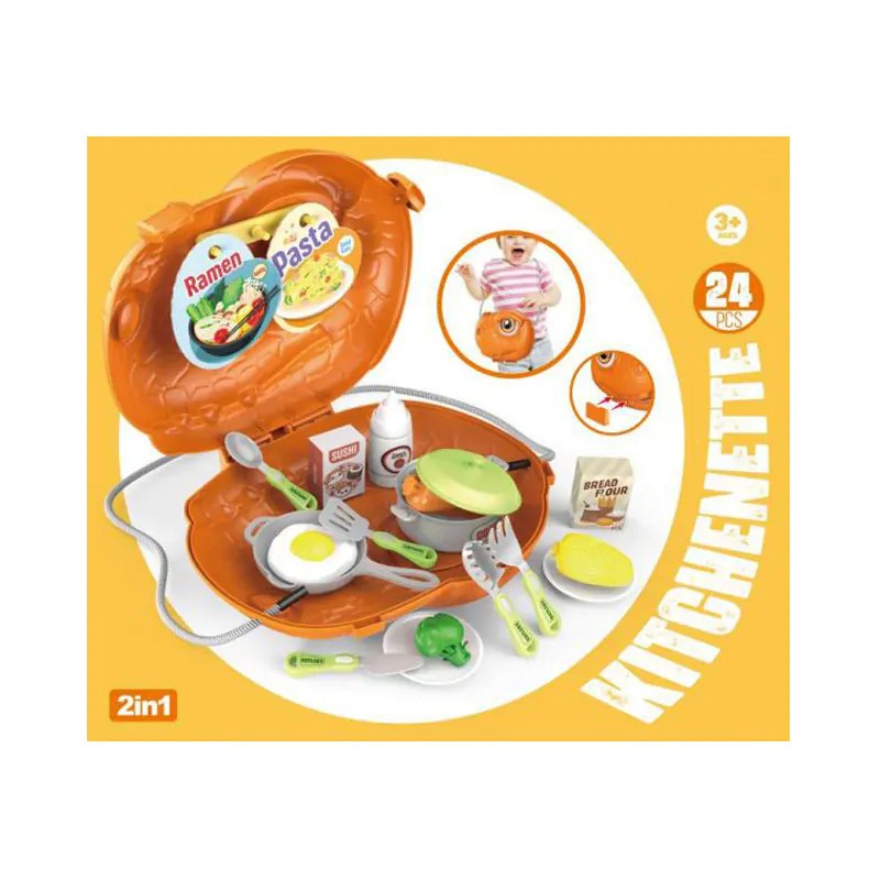 Кухненски комплект в чантичка - Дино с аксесоари