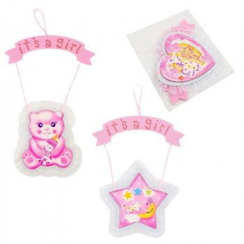 Апликация за стена It's a Girl розово