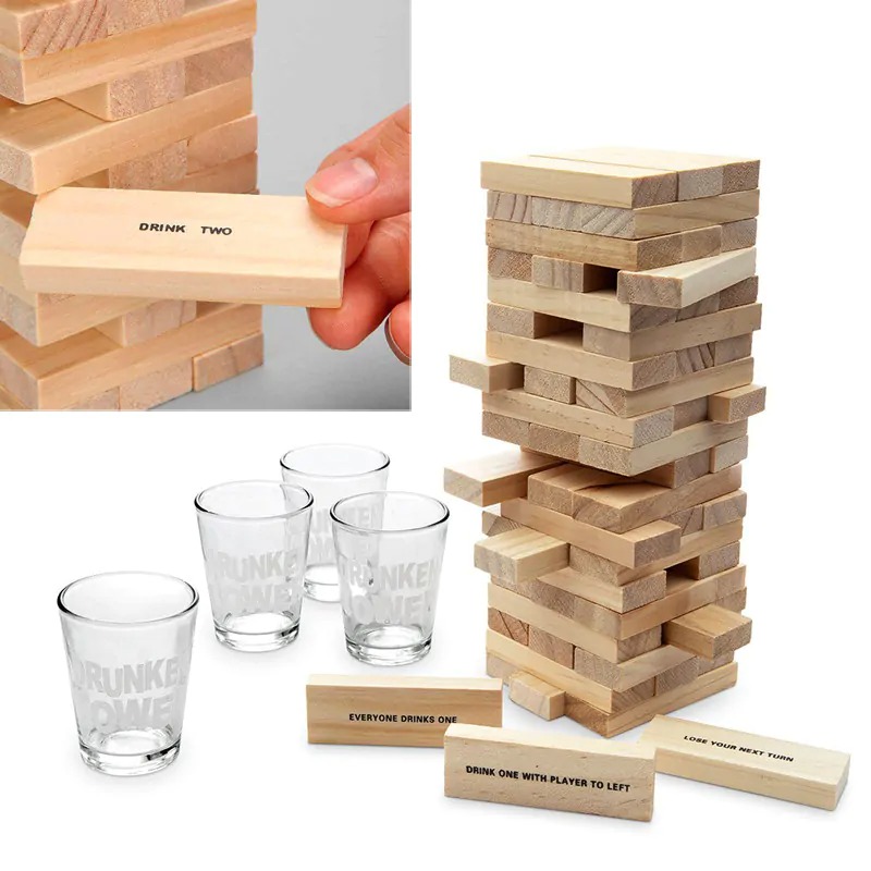 Настолна игра - Дженга с шотове Drunken Tower