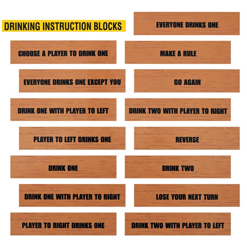 Настолна игра - Дженга с шотове Drunken Tower