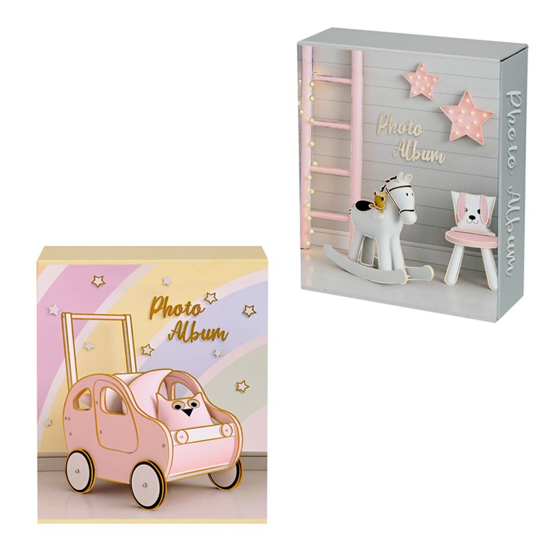 Фотоалбум за бебешки снимки в кутия