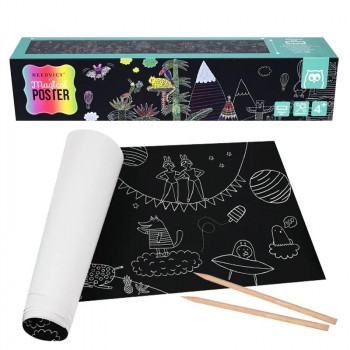 Скреч плакат на руло