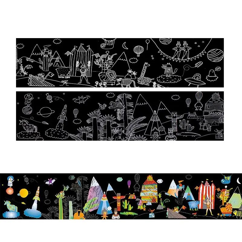 Скреч плакат на руло