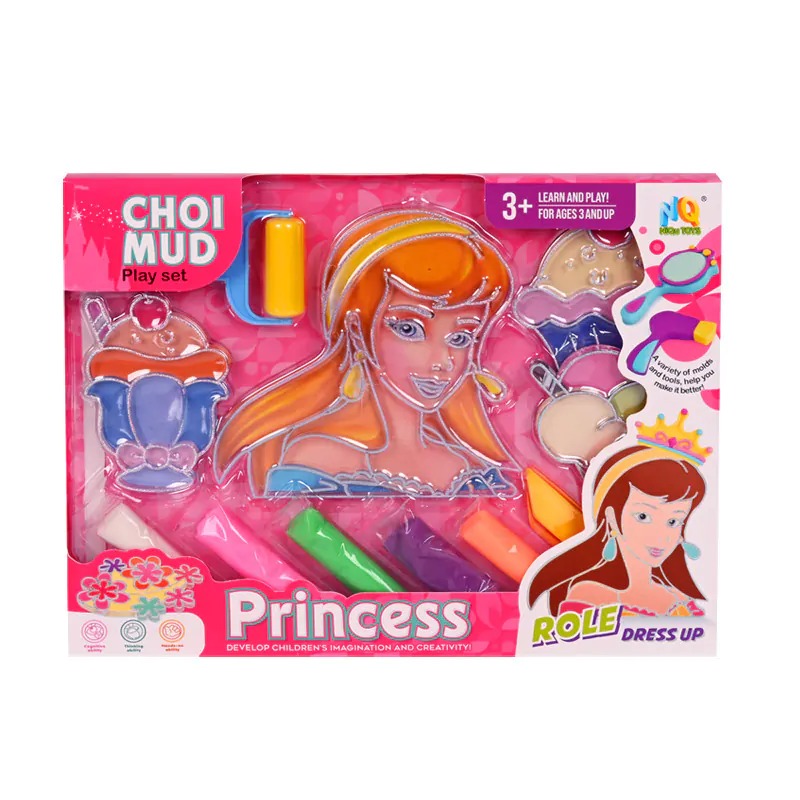 Комплект моделин /4 цвята/ с шаблони и аксесоари