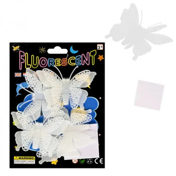 Флуорисцентни Пеперуди в бяло