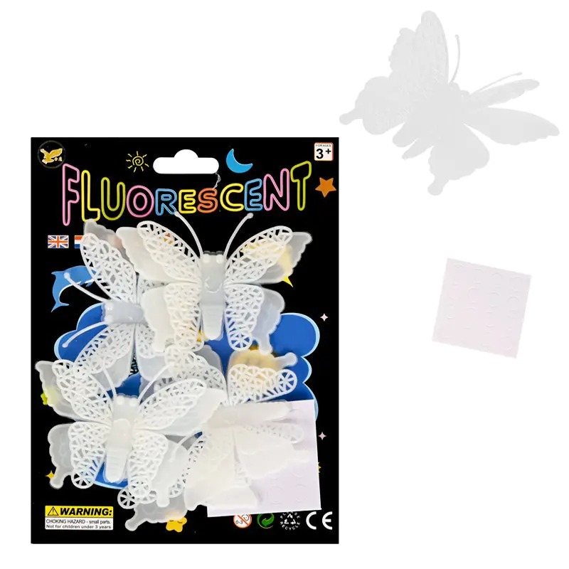 Флуорисцентни Пеперуди в бяло