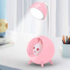 Настолна LED лампа - Зайче в розово