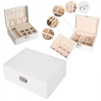 Бижутерка на две нива с ключе /кожа/