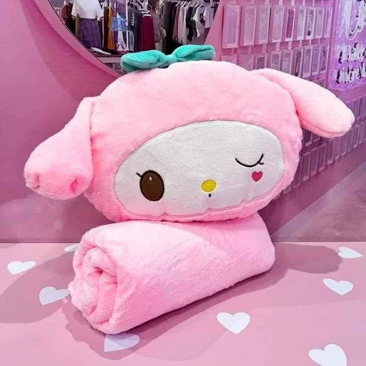 Плюшена възглавничка кученце, 36 см + одеалце