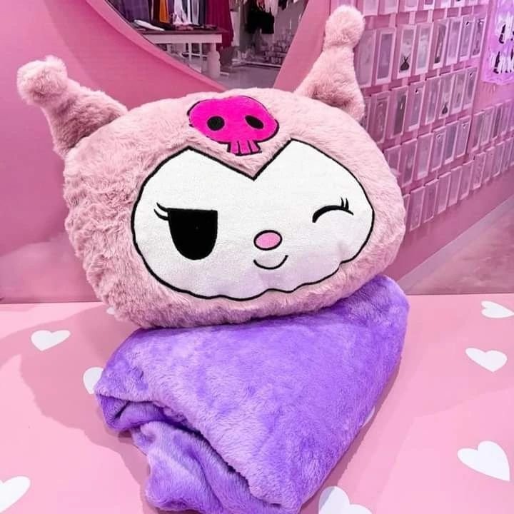 Плюшена възглавничка коте, 36 см + одеалце