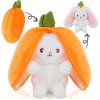 Плюшено зайче в морков, 18 см