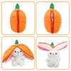Плюшено зайче в морков, 18 см