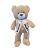 Плюшено мече с надписана панделка, кафяво, 55 см