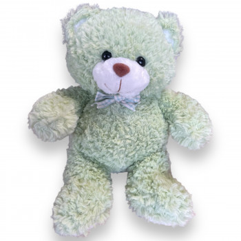 Плюшено мече, светло зелено, 30 см