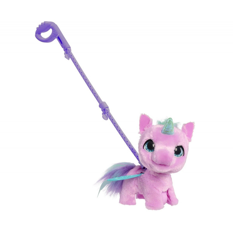 Интерактивен розов еднорог с каишка