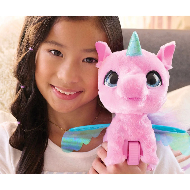 Интерактивен розов еднорог с каишка