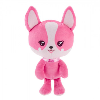 Плюшена играчка Barbie - Бляскав домашен любимец, розово кученце, 18 см