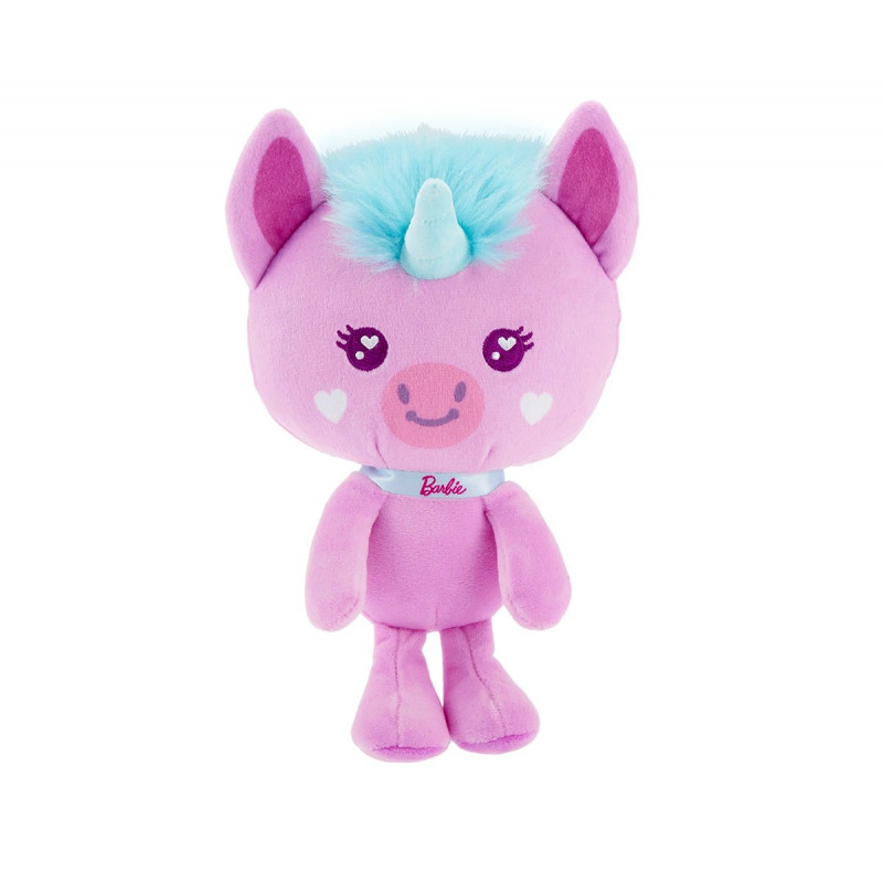 Плюшена играчка Barbie - Бляскав домашен любимец, 18 см, еднорог