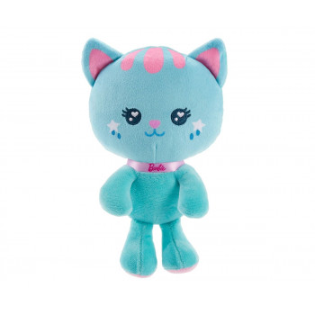 Плюшена играчка Barbie - Бляскав домашен любимец, 18 см, синьо котенце