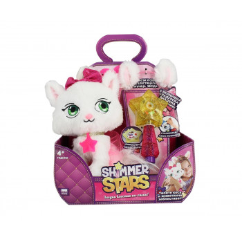 Плюшена играчка Коте Желирано бонбонче с аксесоари - Shimmer Stars 