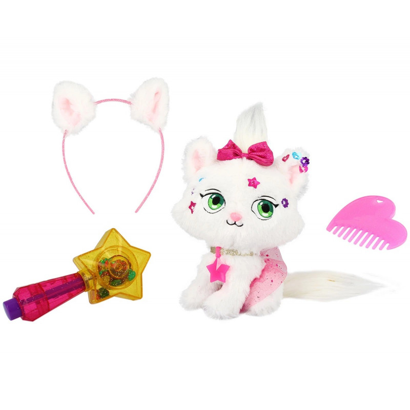 Плюшена играчка Коте Желирано бонбонче с аксесоари - Shimmer Stars 
