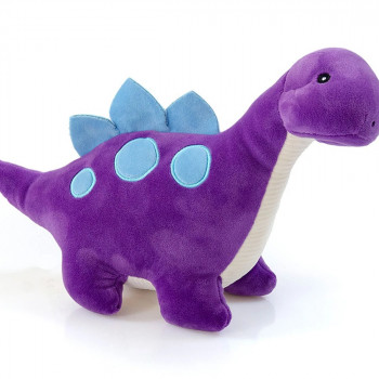 Плюшено скуиши Динозавър, лилав, 26 см