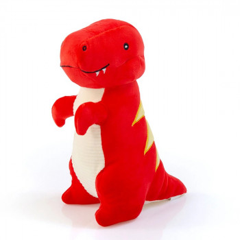 Плюшено скуиши Динозавър, червен, 26 см