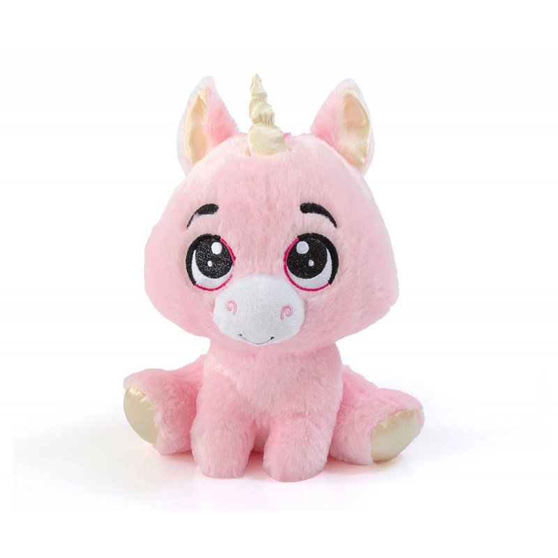 Плюшена играчка Еднорог, розов, 22 см